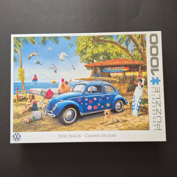 1000 Piece "Surf Shack" Jigsaw Puzzle (1 missing piece) - Picture 1 of 1